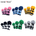 Wholesale Custom Multicolor Durable Golf Club Head Covers Polyester Protect Driver Golf Headcovers