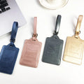 Hot Sell Travel Luggage Tag Suitcase Tag Customized PU Leather Luggage Tags Wholesale
