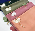 Ethnic Plain Spring Summer Hijab Autumn Flower New Cross-Border Pearl Chiffon Scarf Animal Design-Available for Wholesale