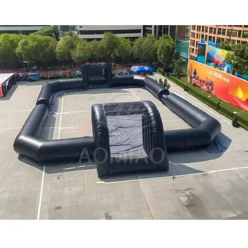 Party Rental Inflatable Soccer Field Bumper Ball Court Football Air Pitch for Events