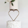 Simple Heart-Shaped Tabletop Cake Separator Iron Dessert Stand with Carton Packing