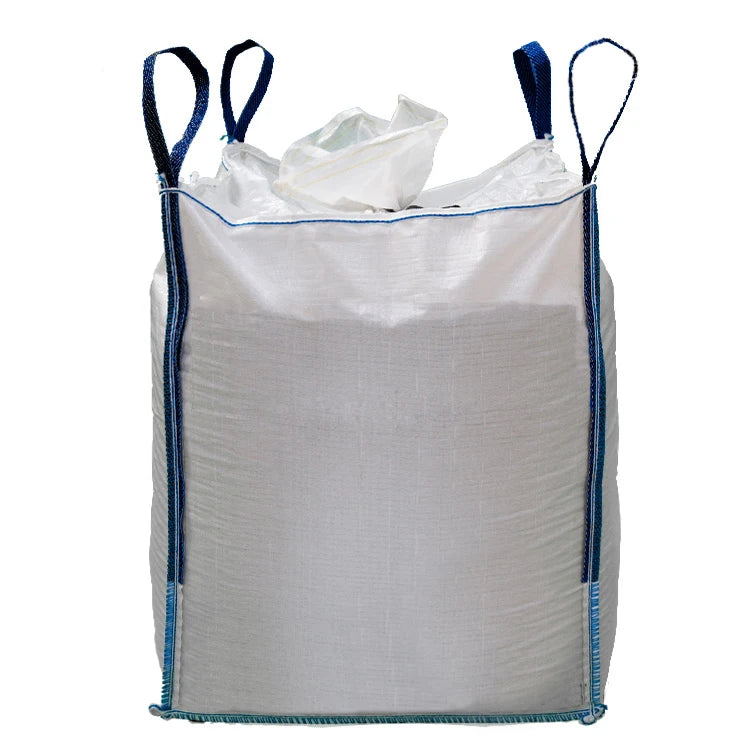 EGP Big Bags 1000kg Bulk Jumbo Fibc Container Bag White Antistatic Top Full Open Transport Packing 100% Virgin PP Flat Bottom