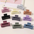 Fashion Hair Accessories 5-8-10-11cm Women Plastic Matte Clip Hairs Claws Simple Large Girl Geometric Claw Clips