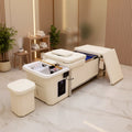 Modern 90L Water Tank  Thai Style Spa Head Water Therapy Beauty Hair Salon Stainless Shampoo Bed Storage Cabinet Shampoo Chair