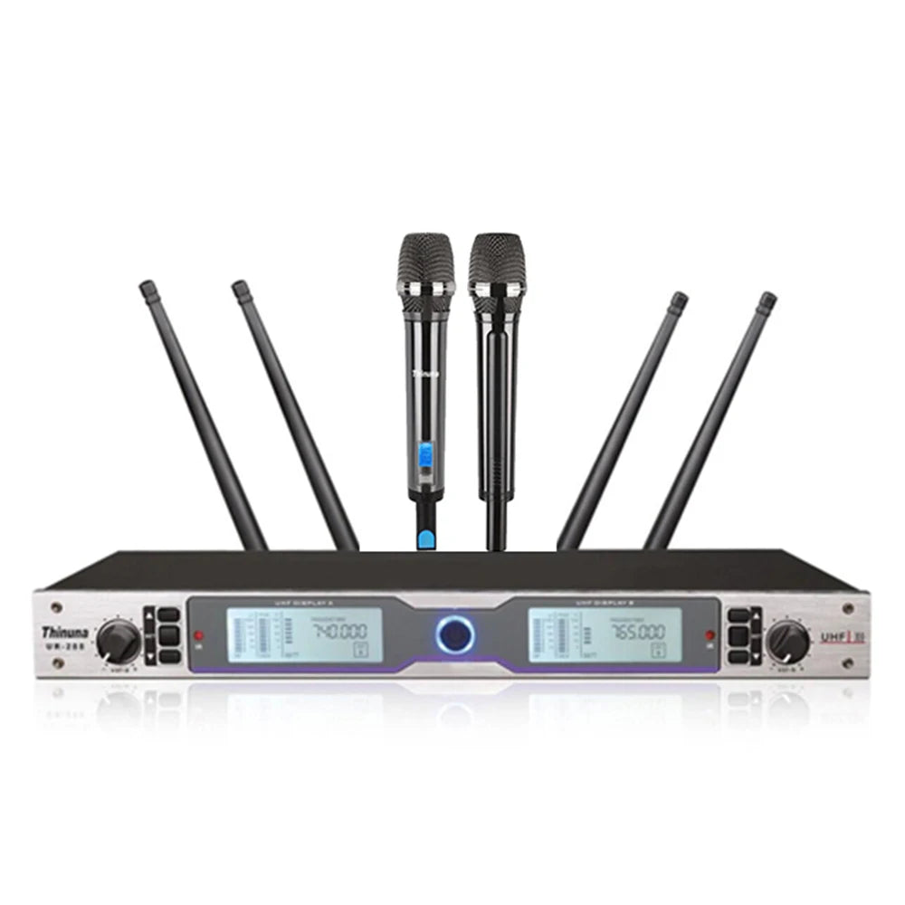 Thinuna UR-288 Professional Audio FM Wireless Headset KTV Handel UHF Handheld Mic Outdoor 300 Meters UHF Wireless Microphone