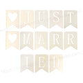 Tailai Wooden Engraved Art Craft Hanging Sign Garland Pennant Photo Booth Props Bridal Shower Wedding Engagement Car Party