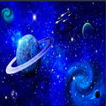 Custom 7 Colors LED Lights Moon Planet Shooting Star Cinema Interior Decoration Fibre Optic Light Star Ceiling Acoustic Panels