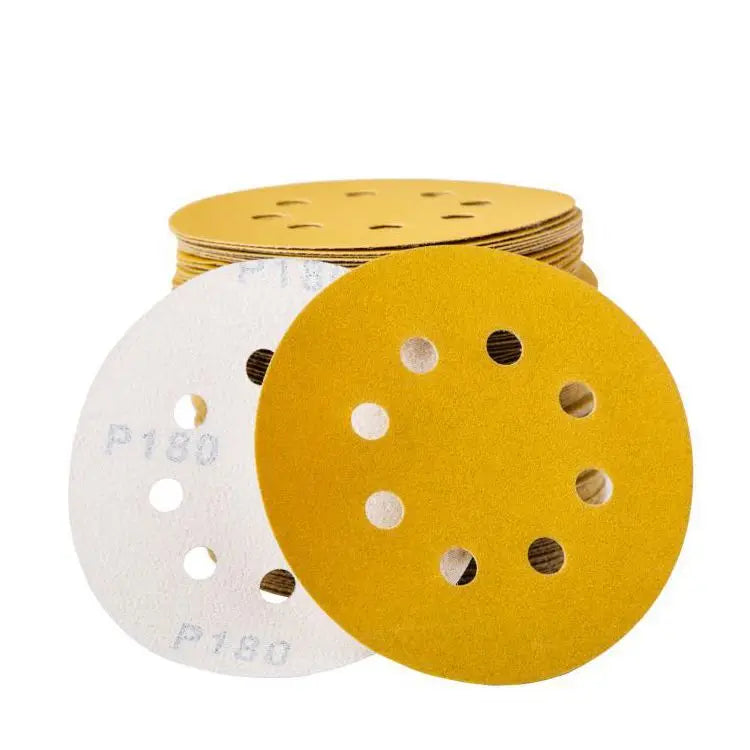 PMS 2.5inch 75mm Yellow Sandpaper Disc  Hook and Loop Automotive Putty Sanding Disc Paper