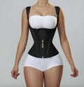 Top Colombian Girdles With Steel Bones Waist Trainer Vest With Zipper and Hook Adjustable Shoulder Strap Body Shaper Sculpting