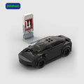 City Technical Car Model 3 and Cybertruck Electric Vehicle Speed Champions DIY Building Block Sets Moc Cars Kid Toys Gift