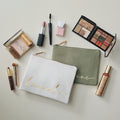 Custom Eco Friendly Cotton Make up Bags Zipper Pouch Make up Bags Plain Canvas Eyebrow Pencil Bag