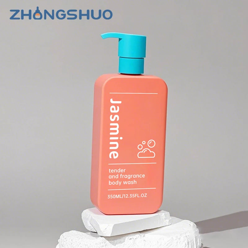 Wholesale Plastic PE Shampoo and Conditioner Bottles 250ml 350ml 500ml Square Body Lotion Packaging Bottles for Shower Gel