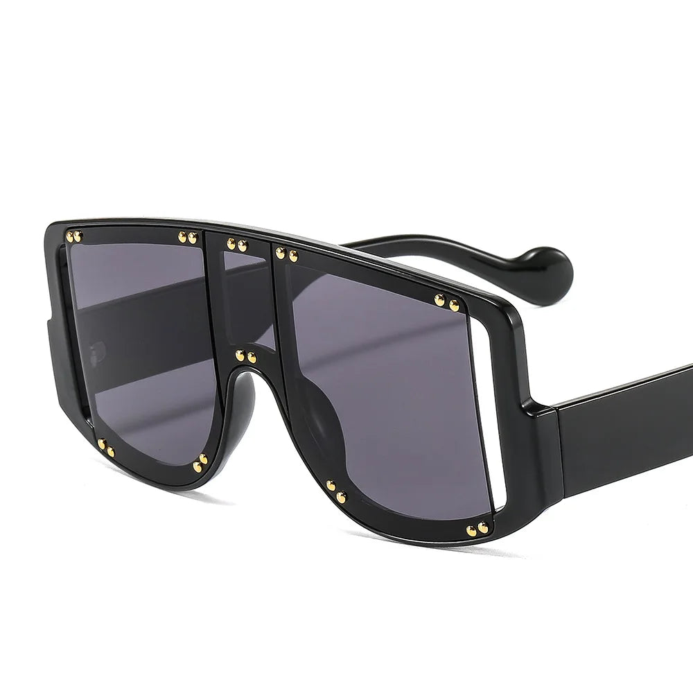 HongKang Luxury UV400 New Trendy Women Oversized Brand Sunglasses 2024Oversized Square Sunglasses Women