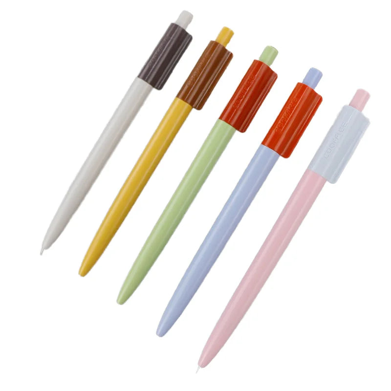 Candy Colored Ballpoint Pen Wholesale Office Student Stationery Plastic Click Advertising Gift Pen Printing logo