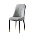 Wholesale Modern Dining Chair Waterproof Dining Chair with High Back and Golden-Tip Legs for Living Room Dining Room MegaBDM