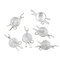 Charms Yarn Ball Knit Crochet 26x12mm Tibetan Silver Color Pendants Antique Jewelry Making DIY Handmade Craft