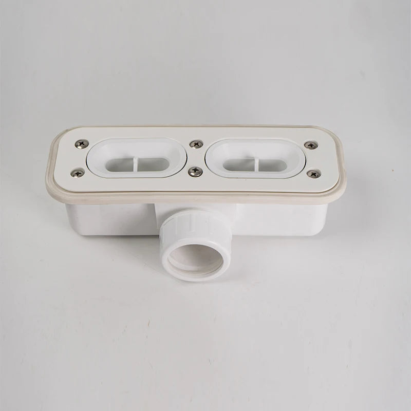 Hydrorelax High-quality Rectangular Plastic Shower Linear Floor Drains for the European and American Markets