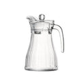 HEXIE Large Capacity Eco-Friendly Thickened Lead-Free Glass Hot/Cold Water Pitcher Lid Handle Minimalist Design for Tea