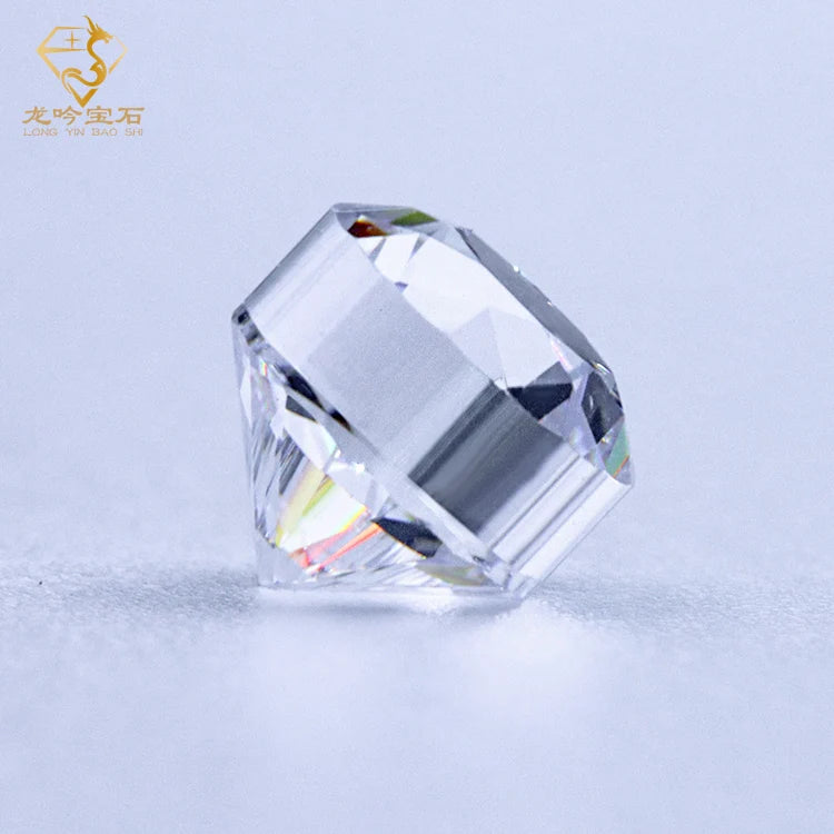 Heavy Stone Big Girdle Cubic Zirconia 10% / 20% / 30% / 100% Girdle 5A Cubic Zirconia Colorless Gemstone