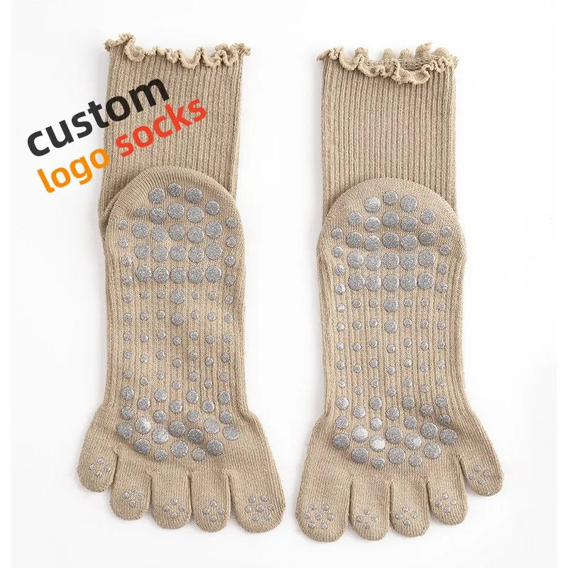 Free Sample Anti slip Grip Pilates Socks for Women Custom Yoga Pilates Socks