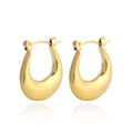 Xinyashang Stainless Steel Crescent Earrings Wholesale Girls Handmade Trendy Waterproof 18K Gold Plated Jewelry Earrings Women