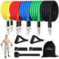 Resistance Bands Set Exercise Tube Gym Equipment Customized 11pcs Latex Resistance Tube with Foam Handle