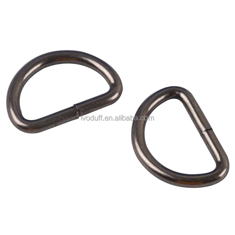 Factory Supply High Quality 1 Inch Antique Silver Color Metal D Ring Buckle Handbag Hardware