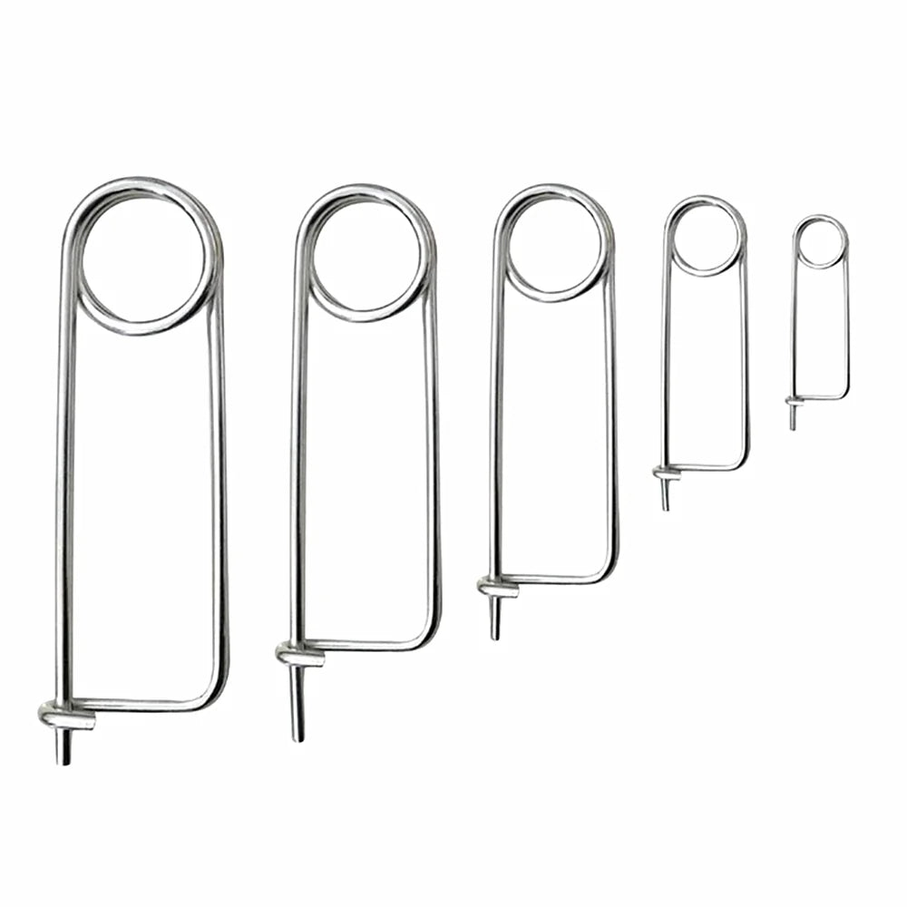 Stainless Steel Industrial Safety Pins Strong Power Coiled Tension Spring Locking Pin Customize Wire Diameter 8.0mm