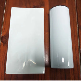 SUB140280 White Sublimation Shrink Wrap Sleeve Craft Making Tumbler Heat Transfer Film