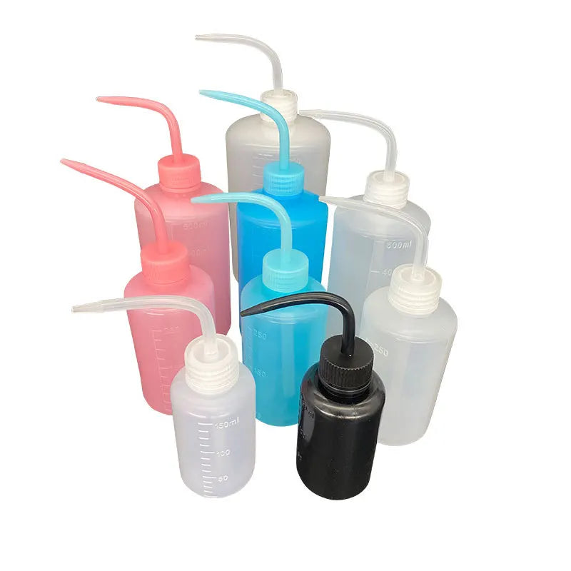 150ml 250ml 500ml 1000ml Plastic Squeeze Lab Wash Bottle Water Rinse Squirt Bottle for Tattoo Eyelash Cleaning Lash Bath Bottle
