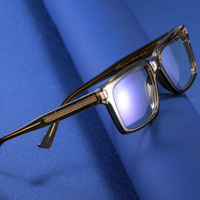 2024 Vintage Korea Gentle Style Optical Eye Glasses Frame Square Eyewear Men Women Prescription Reading Glasses