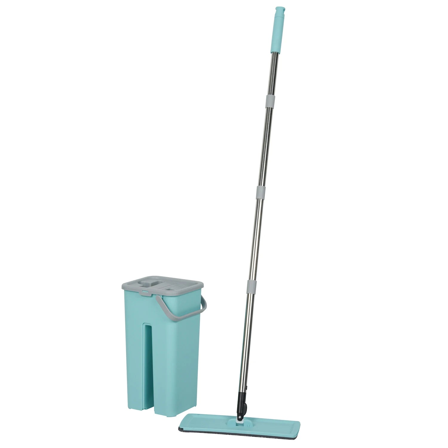 DOOSO Microfiber Floor Dust Mop Cleaner Floor Cleaning Self Wringing Mop Wet and Dry Mop