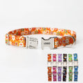 Customized Dog Collar Metal Buckle Laser LOGO Flower Floral Metal Buckle Pet Cat Dog Collar MegaBDM