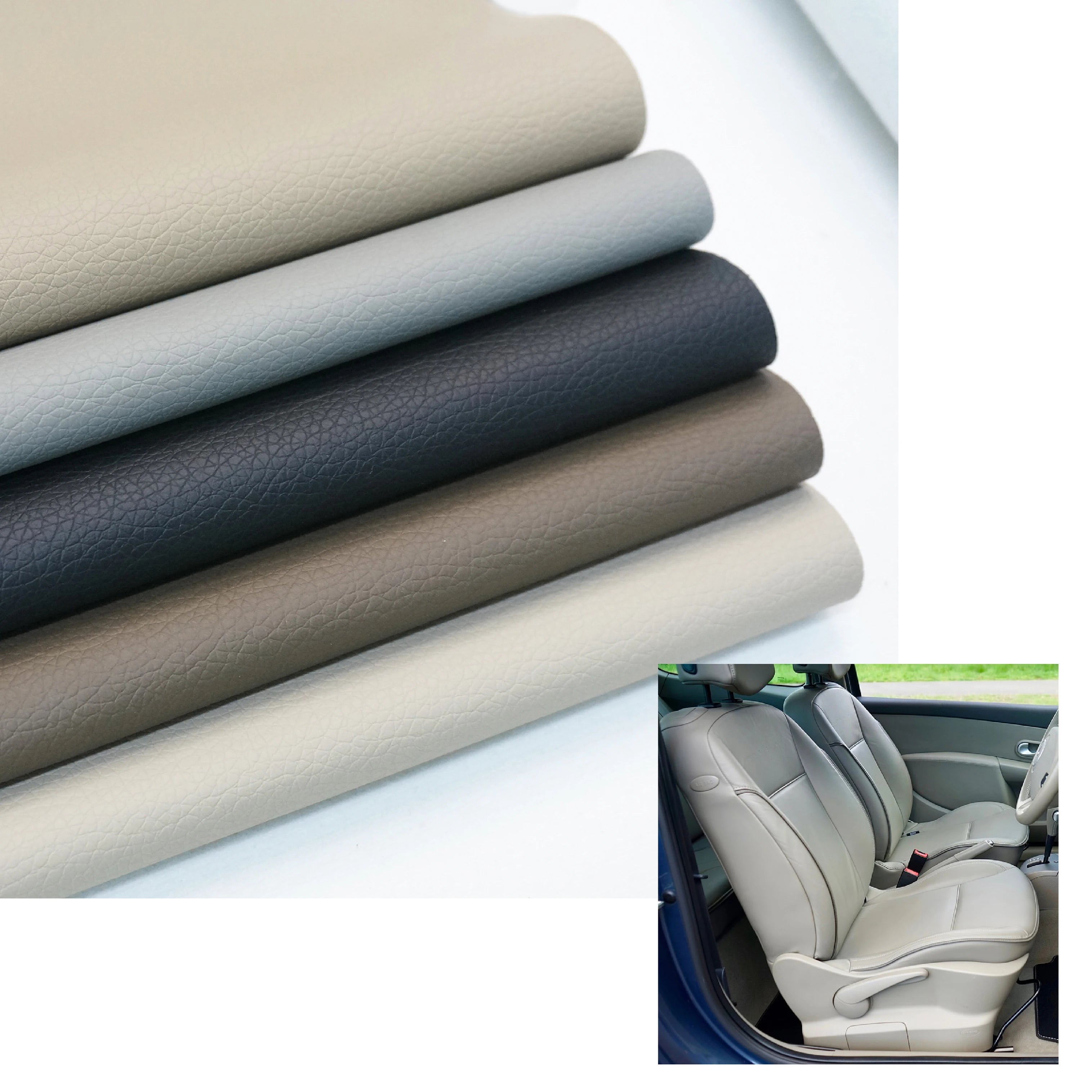 UV Treated Marine Vinyl Fabric Scratch Stain Resistant PVC Leather Roll Embossed Artificial Leather for Boat Car Seat Waterproof