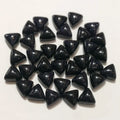 DIY 10mm black obsidian triangle cabochon loose gemstone Crafts