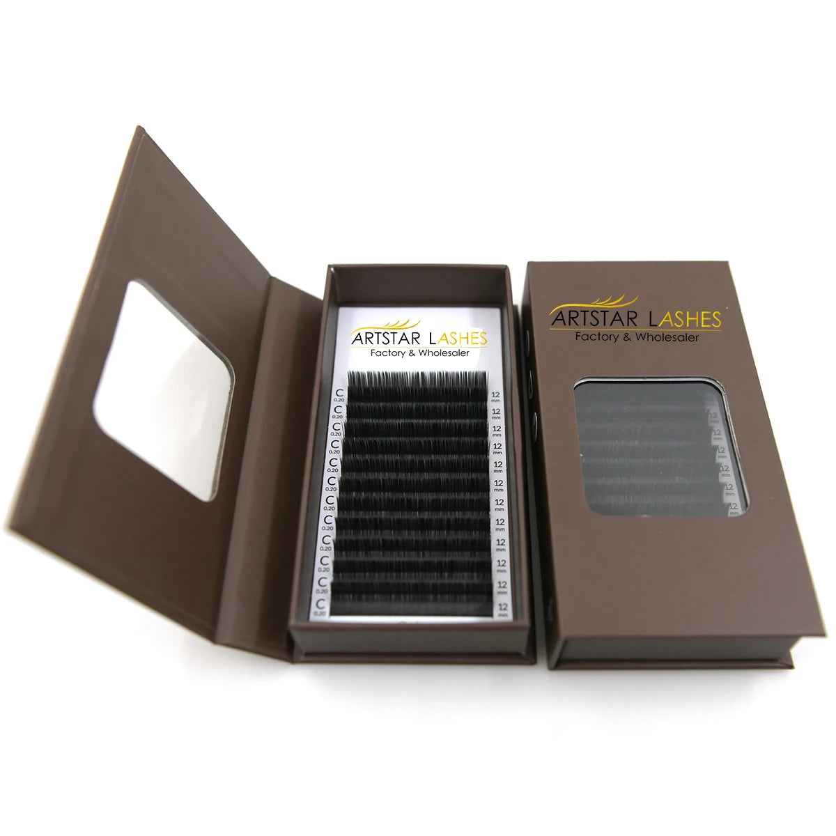 Russian Volume Lash Trays-0.03 0.05 0.07 0.10mm Cashmere Matte Black Long Eyelashes Extensions 8-25mm