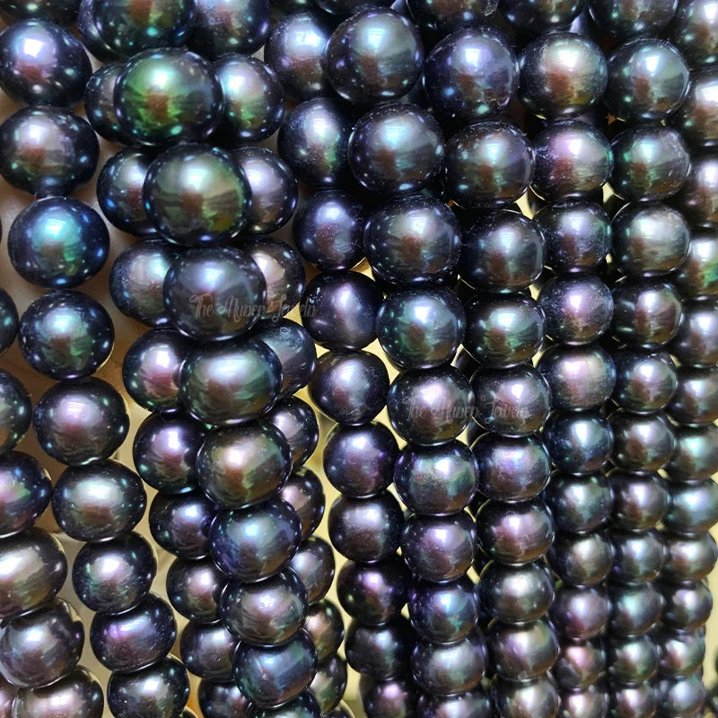 100% Natural Real Peacock Green Tahitian Pearl Beads Unique 9mm 10.5mm Cultured Freshwater Loose Pearls for DIY Saltwater