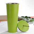 25oz 750ml 304 Stainless Steel Double Wall Vacuum Insulated Tumbler with Straw Eco-Friendly Gift Cup for Business Gifts MegaBDM