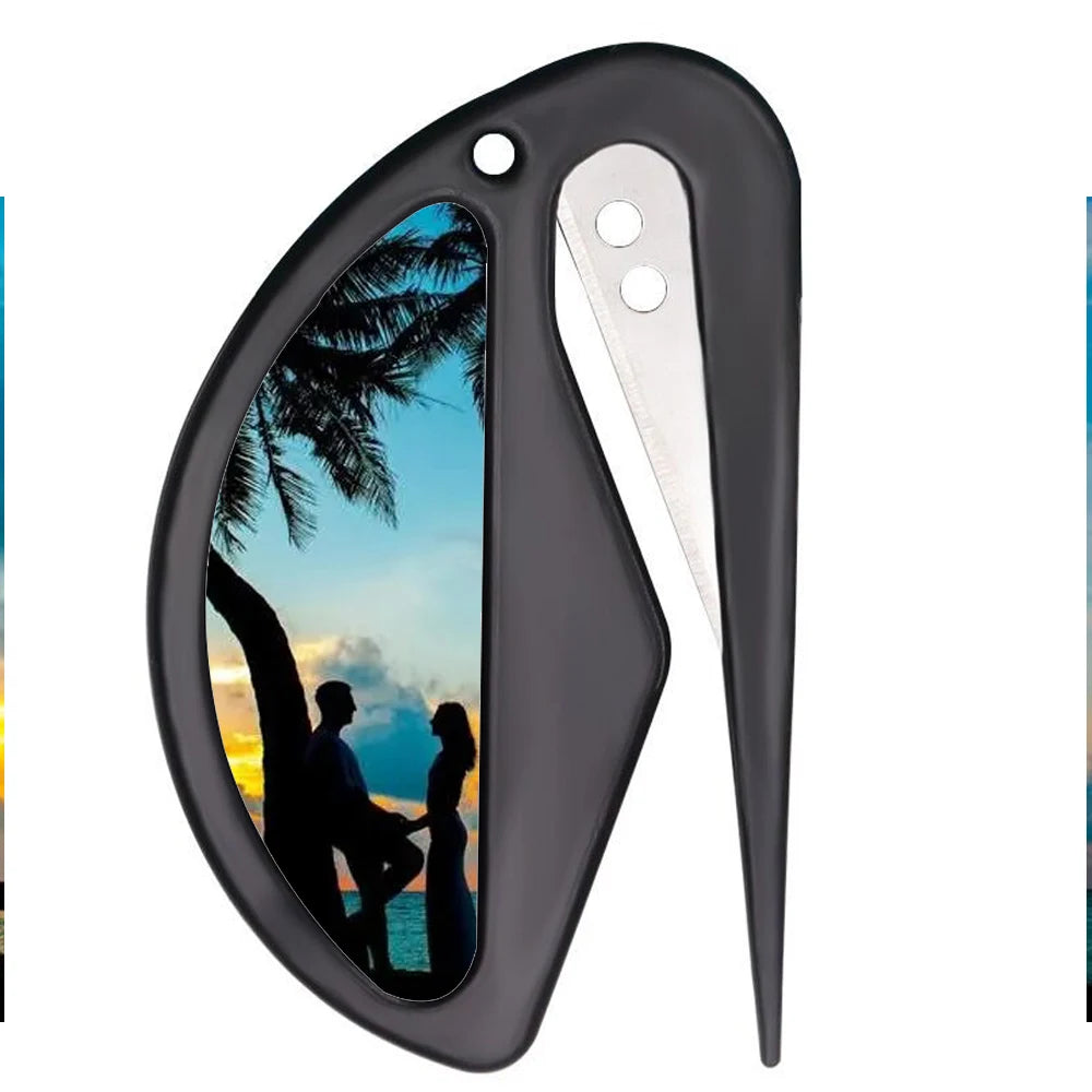 Sublimation Custom Logo Mini Utility Knife Letter Opener With Metal Mini Cutter Knife Letter Opener Open Letters