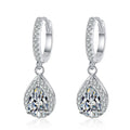 S925 Silver Classic Drop Earrings With Moissanite Elegant and Timeless Statement Jewelry