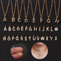 Trendy Jewelry Bijoux De Luxe Femme Custom Gold Charms Shiny CZ Word Mixed Small Initial 26 Letter Alphabet Pendants Necklace