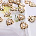 Alloy Heart Shape Charms Pendant Micro Acrylic Heart Pendant Charms jewelry making Necklace 10pcs/bag