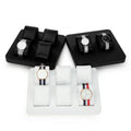 DOC Custom Wholesale PU Leather Watch Display Bangle Bracelet Jewelry Holder Watch Trays Watch stand