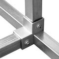 Aluminum Alloy square Tube Connector Structural Key Clamps Pipe Fittings 25mm Pipes Couplings
