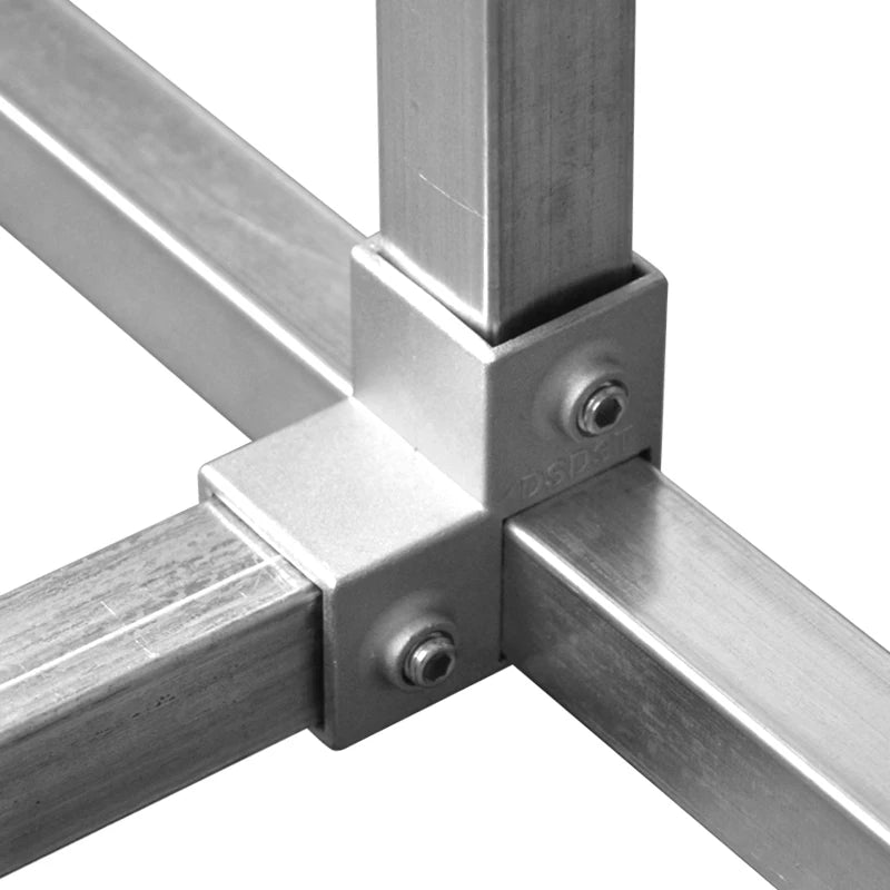 Aluminum Alloy square Tube Connector Structural Key Clamps Pipe Fittings 25mm Pipes Couplings