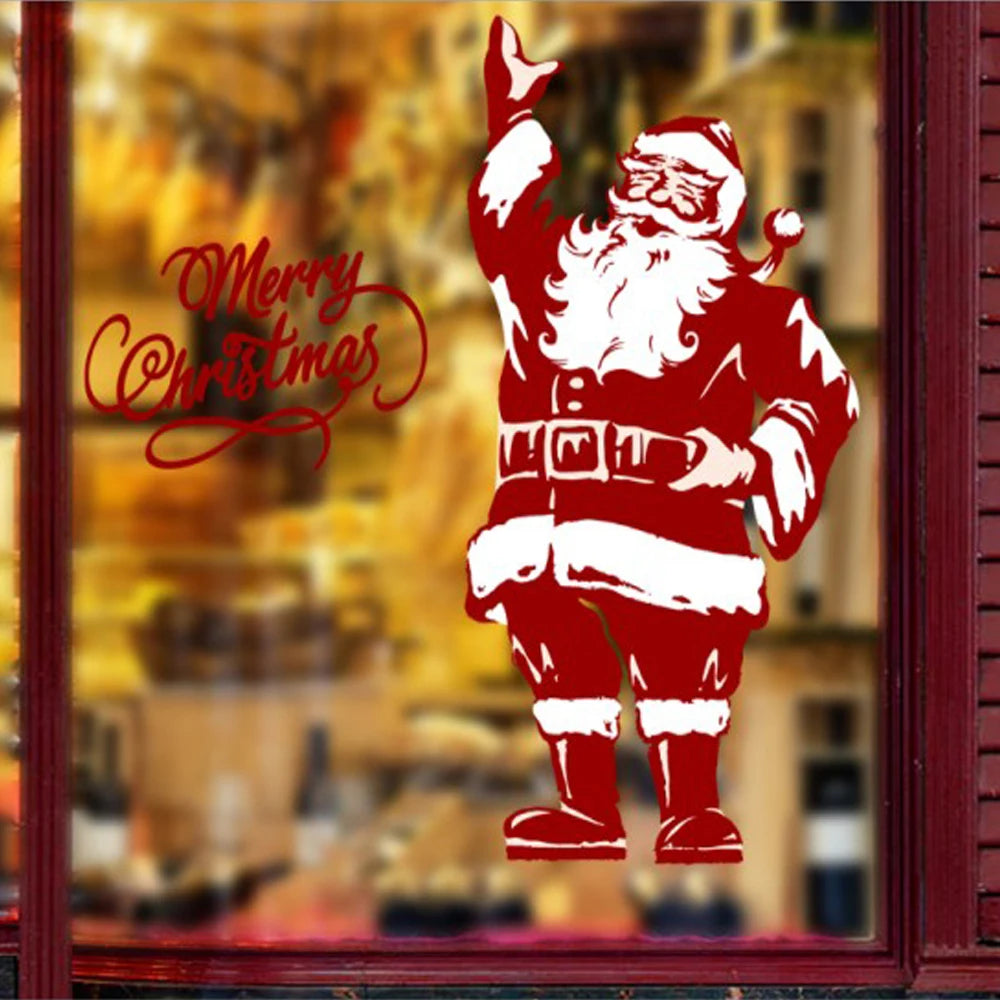 Christmas Candy Children Party Decoration Static Decal Sticker Gift UV Printed Weatherproof Outdoor