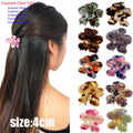 2025 New Fashion 4cm Small Flower Hair Clip Acetate Claw Clip Hairs Girls High-end Versatile Hair Accessories for Women