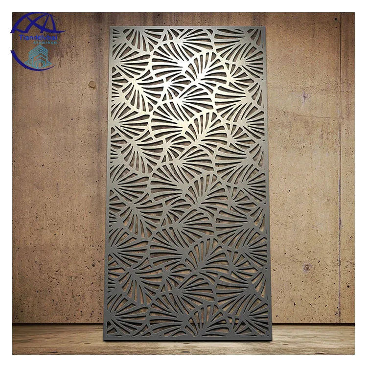Modern Design Recyclable PVDF Coating Perforated Carved Aluminum Veneer Laser Cut Screens for Mall Villa Hotel Hall Exterior