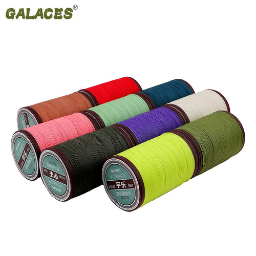 0.4mm Round Hand-sewn Leather High Strength Polyester Cord Waxed Threads for Leather Works