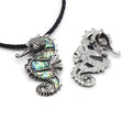Huiying Fashion Animal Necklace Design Plated Sea Horse Healing Abalone Shell Pendant Necklace for Women Jewelry